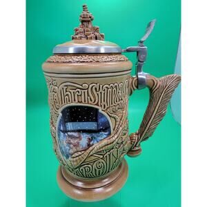 Vintage A CHRISTMAS CAROL Avon Beer Stein Mug Handcrafted In Brazil